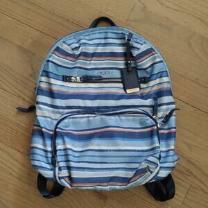 Tumi Voyageur Halle Backpack Morrocan Blue Stripe